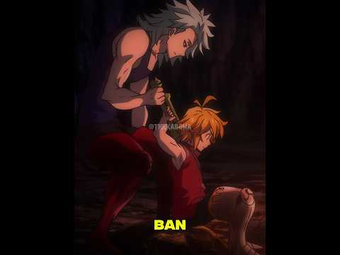 🔴 "Meliodas se enoja y ataca a Ban por tocar su espada" 🤯 #edit #meliodas #anime #shorts