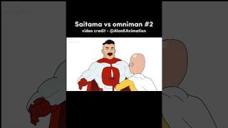 Saitama vs omni man fight 2 | saitama badass moments #shorts #anime #saitama #badass #moments