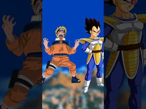 Vegeta vs Naruto #anime #goku #dragonball #dragoball #naruto