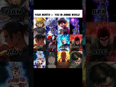 your month you in anime #anime #naruto #dragoball #onepiece